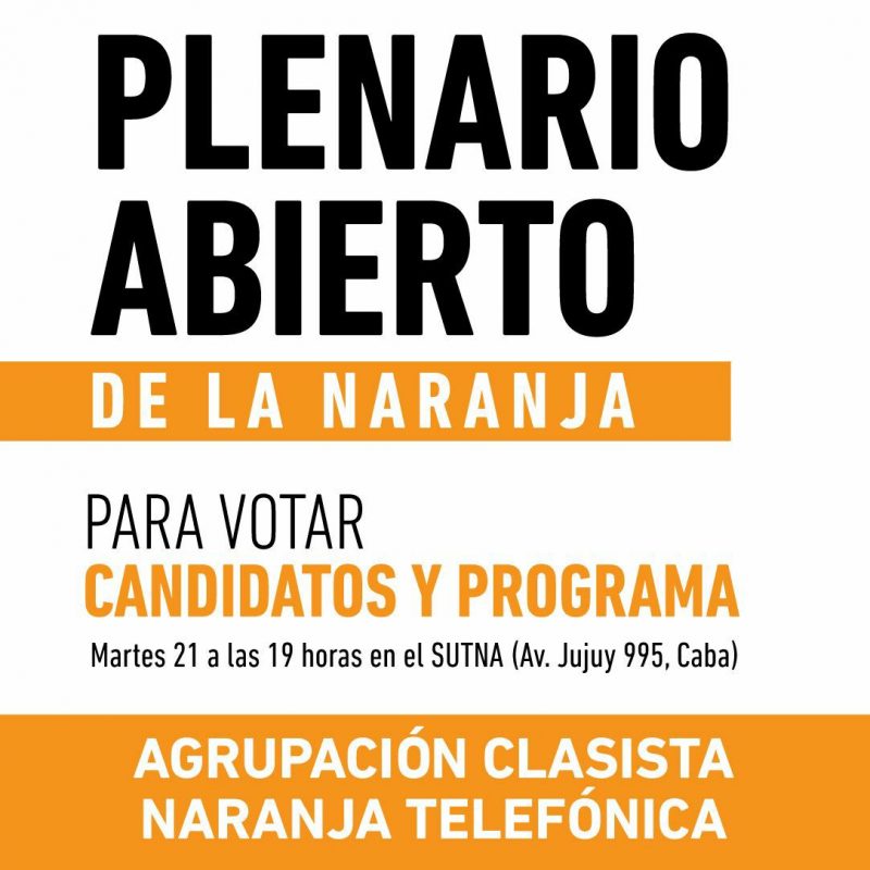 Plenario de la Naranja